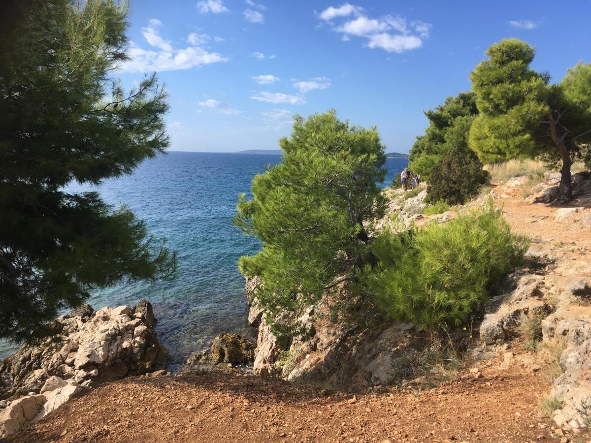 Luxury Seaside Villa With A Classic Mediterranean Olive Garden, A Fully Equipped Professional Kitchen, Pool, Sauna, Padle Boards And Canoe - Miolin Beach House Trogir Buitenkant foto